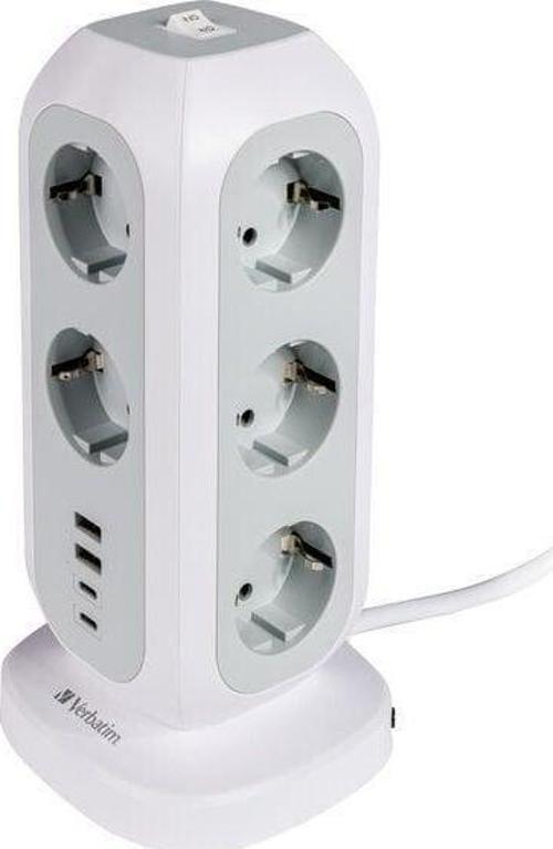 Eupt-01 Eu Çok Fişli Güç Kulesi 11 x Ac 2 x Usb 2 x Type-C