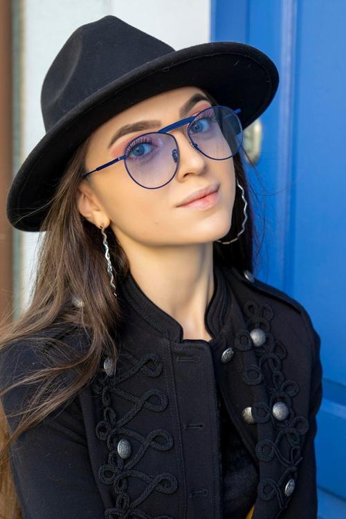 Ae2011C4B4483 Mavi Damla Degrade Unısex Güneş Gözlüğü