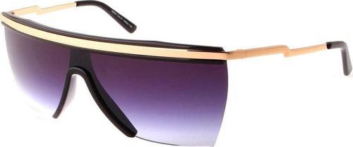 Kadın Güneş Gözlüğü Dikdörtgen Tasarım Gold Çerceve Degrade Cam