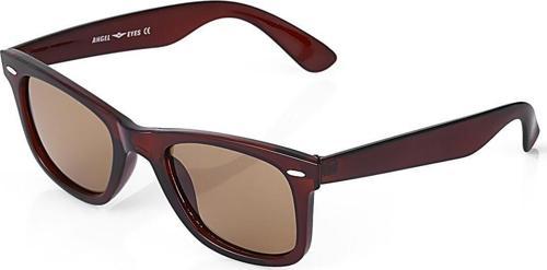 Kahverengi Mat Cam Parlak Kahverengi Kemik Geometrik Çerçeve Unısex Güneş Gözlüğü