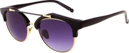 Kadın Güneş Gözlüğü Oval Tasarım Siyah Çerceve Siyah Cam