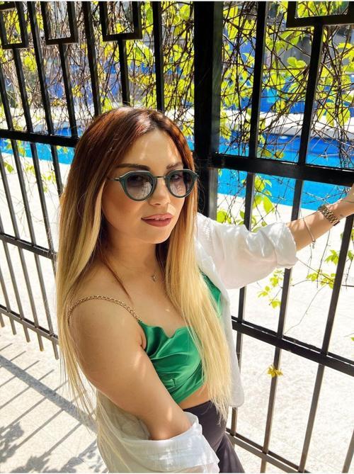Kadın Güneş Gözlüğü Oval Yeşil Çerçeve Yeşil Cam