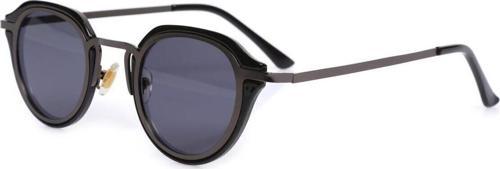 Siyah Çerçeve Siyah Cam Oval Unisex Güneş Gözlüğü Ae9901C1