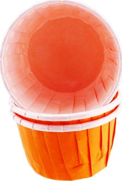 Cupcake Kalıbı Büyük Boy Düz Renk  62*40 MM (100 Adet)  Turuncu