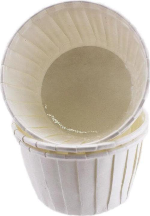 Cupcake Kalıbı Büyük Boy Düz Renk 62*40 Mm (50 Adet) Beyaz
