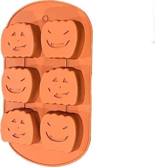 Silikon Kalıp Halloween  Cadılar Bayramı Kabak Kalıbı  6 Li