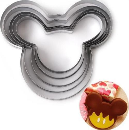 Kek Kurabiye Ve Pasta Kalıbı Metal 5 Li Set Mickey Mouse