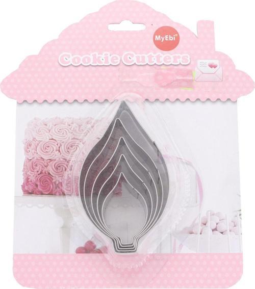 Kek Kurabiye Ve Pasta Kalıbı Metal Damla Modeli 5 Li Set