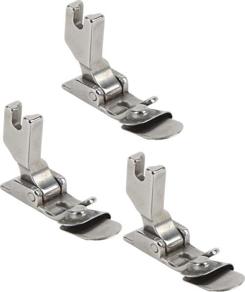 Sanayi Düz Dikiş Makinesı Şifon Kenar Çok Amaçlı Temiz Kıvırma Ayağı 1-2-3mm 3 Lü Set