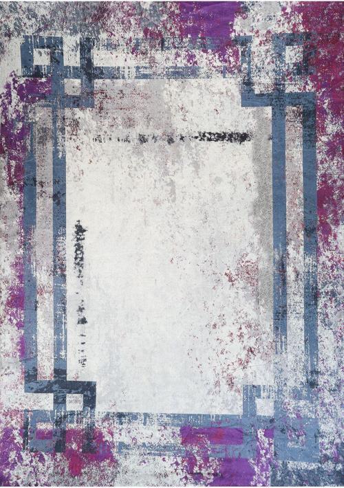 Modern Desenlerde Kadife Dokulu Lastikli Süngerli Kaymaz Yıkanabilir Halı Örtüsü - 9 M2