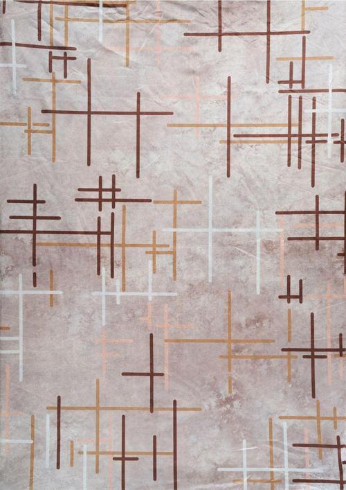 Modern Desenlerde Kadife Dokulu Lastikli Süngerli Kaymaz Yıkanabilir Halı Örtüsü - 9 M2