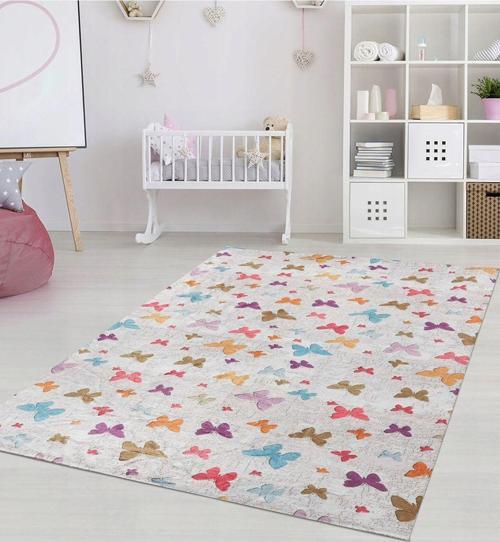 Modern Desenlerde Kadife Dokulu Lastikli Süngerli Kaymaz Yıkanabilir Halı Örtüsü - 12 M2