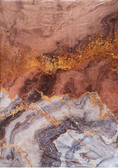 Modern Desenlerde Kadife Dokulu Lastikli Süngerli Kaymaz Yıkanabilir Halı Örtüsü - 9 M2