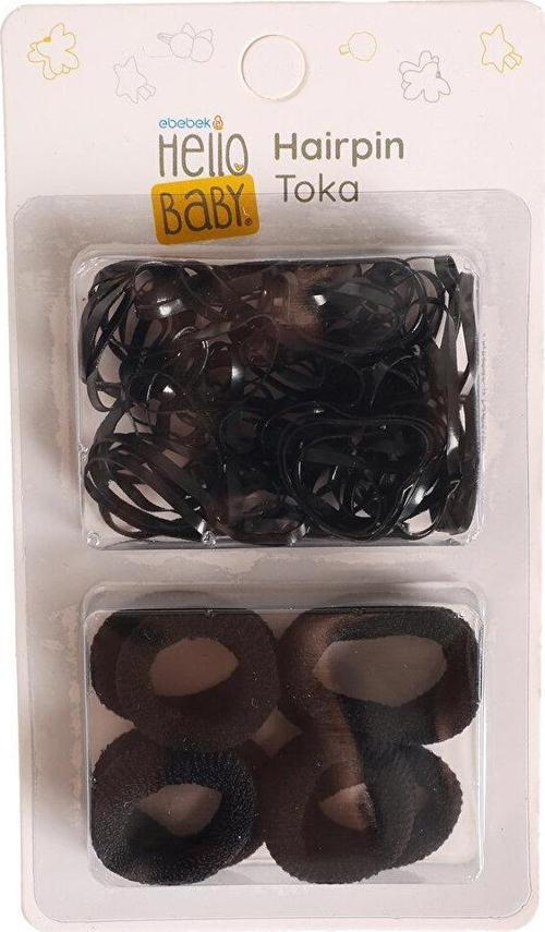 HelloBaby 2li Paket Lastik Kız Toka Kız Bebek