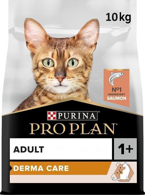 Derma Plus (Elegant Adult) Tüy Yumaği Kontrolü Somonlu Kedi Mamasi 10 Kg