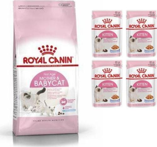 Mother & Babycat (Anne & Yavru Kedi Maması) 4 Kg. + 4 Adet (Kitten) Yaş Mama