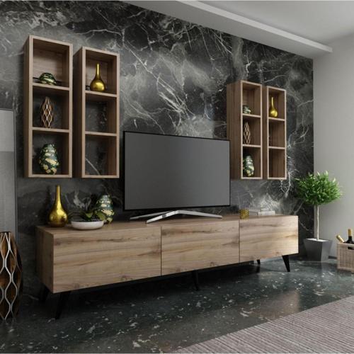 Ideal Tv Ünitesi Duvar Rafı Q7002-3 Çırağan