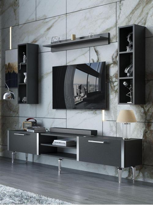Festival Tv Ünitesi S3009-4-Y1-D1 Silver Antasit