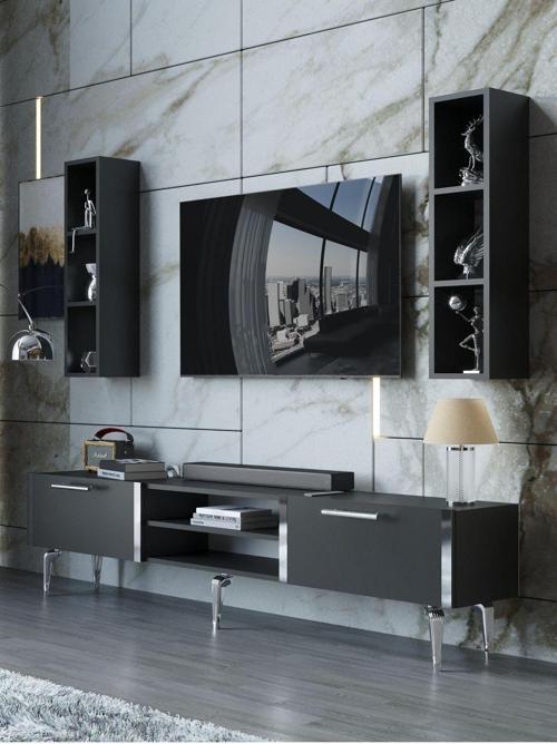 Festival Tv Ünitesi S3000-4-Y1-D1 Silver Antasit