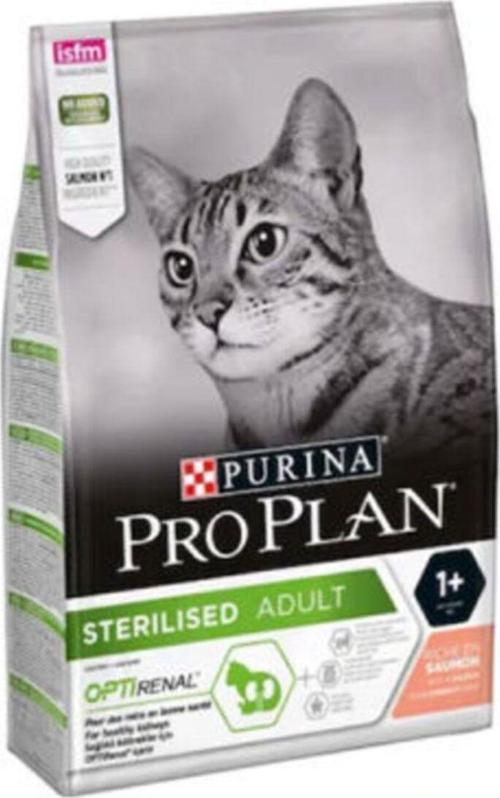 Kısırlaştırılmış Somonlu Kuru Kedi Maması 3 Kg