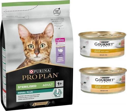 Sterilised Hindili Kısırlaştırılmış Kedi Maması 3 Kg + 2 Adet Hindili Konserve
