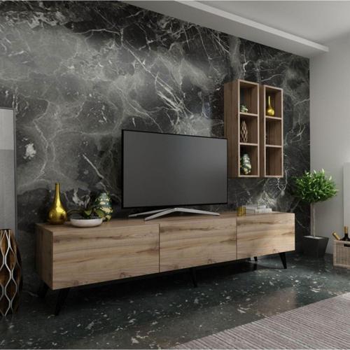 Ideal Tv Ünitesi Duvar Rafı Q7003-3 Çırağan