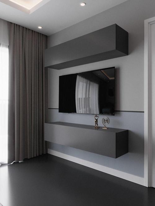 Duvara Monte Tv Sehpası Antrasit S6203-4