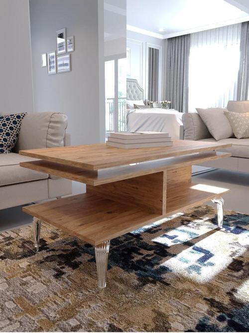 Festival Orta Sehpa Sos-Set-2-6 Si̇lver Atlanti̇k Çam 90X60 Cm