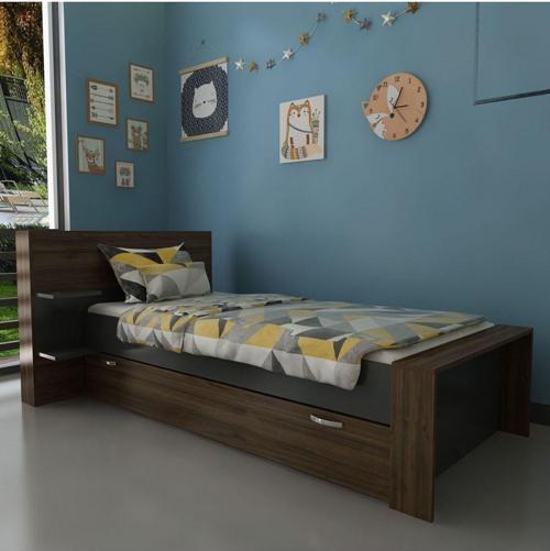 Trend Yavrulu Karyola Q4013-6 Antrasit Ceviz