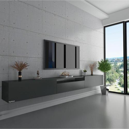 Duvara Monte Tv Sehpası Antrasit S6109-4