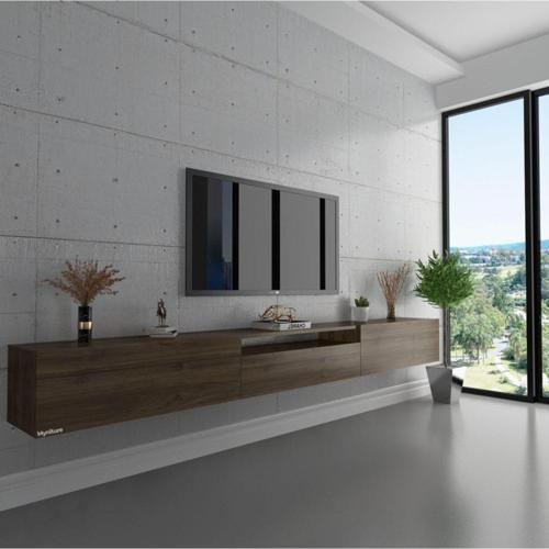 Duvara Monte Tv Sehpası Ceviz S6109-2