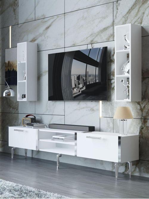 Festival Tv Ünitesi S3000-1-Y1-D1 Silver Beyaz