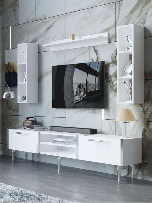Festival Tv Ünitesi S3009-1-Y1-D1 Silver Beyaz