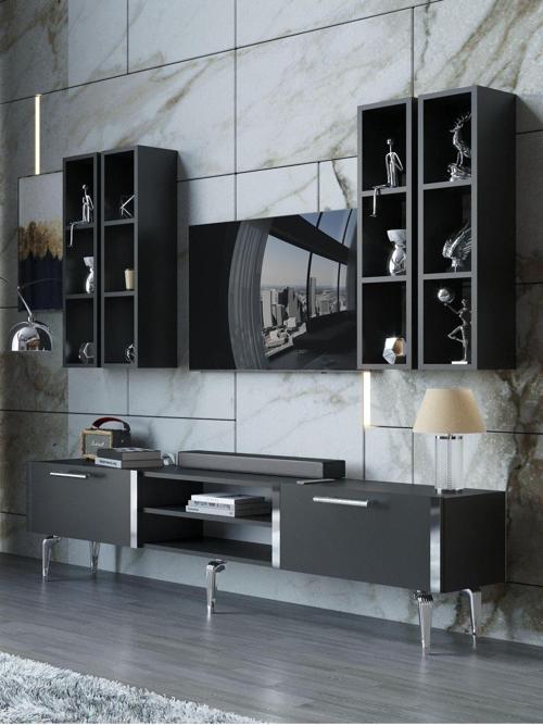Festival Tv Ünitesi S3001-4-Y1-D1 Silver Antasit
