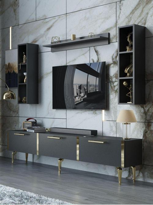 Festival Tv Ünitesi G3008-4-Y1-D1 Gold Antasit