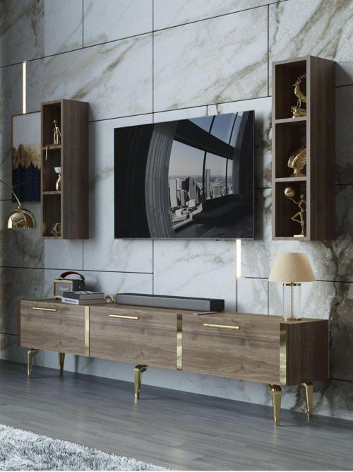 Festival Tv Ünitesi G3004-2-Y1-D1 Gold Ceviz