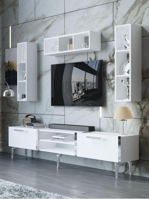 Festival Tv Ünitesi S3006-1-Y1-D1 Silver Beyaz