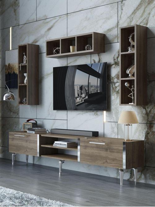 Festival Tv Ünitesi S3006-2-Y1-D1 Silver Ceviz