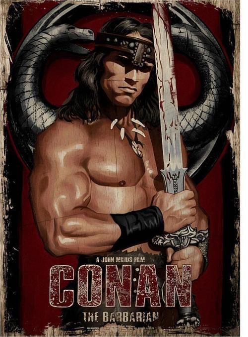 Conan The Barbarian Art Mdf Poster 18 cm x 27 cm
