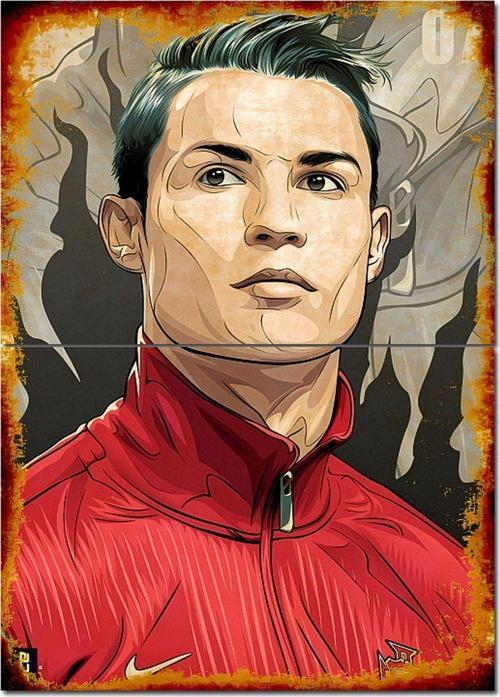 Cristiano Ronaldo Mdf Tablo 70 cm x 100 cm