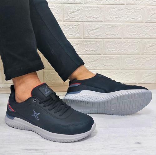 Olego Pu Siyah Comfort Atom Taban Rahat Spor Ayakkabı