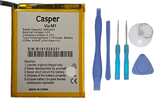 Casper Via M1 Batarya Pil Sıfır Orijinal + TAMİR SETİ
