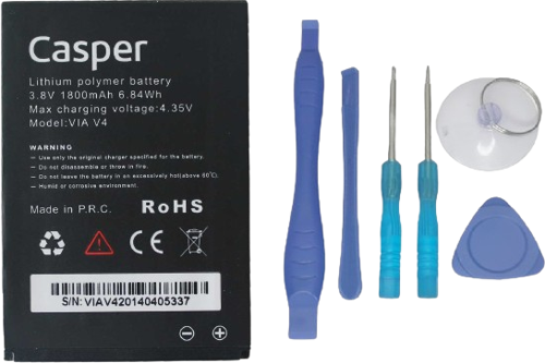 Casper Via V4 Batarya Pil Sıfır Orijinal + TAMİR SETİ