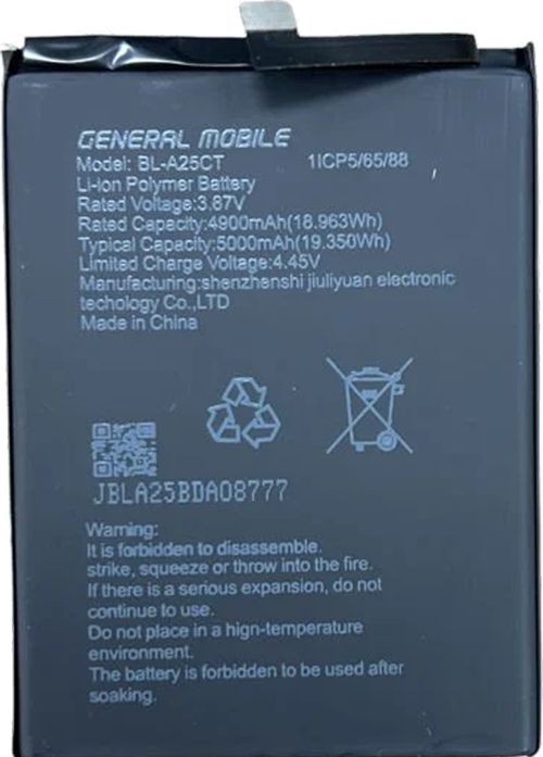 Genaral Mobile GM 21 Batarya Pil Sıfır Orijinal