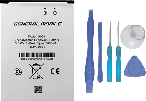 Genaral Mobile GM 6 Batarya Pil Sıfır Orijinal + TAMİR SETİ