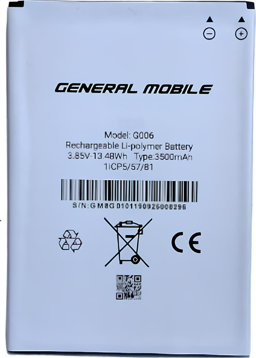 Genaral Mobile GM 8 GO Batarya Pil Sıfır Orijinal