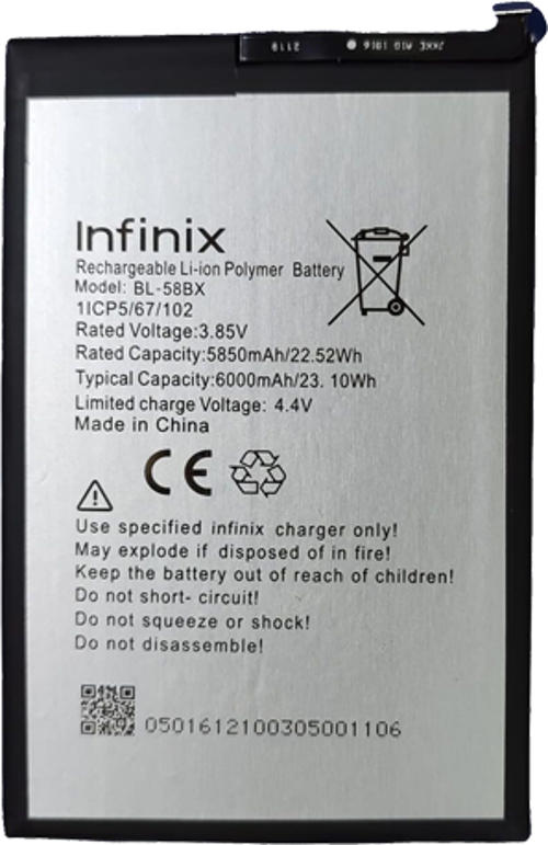 Infinix HOT 10 PLAY Batarya Pil Sıfır Orijinal