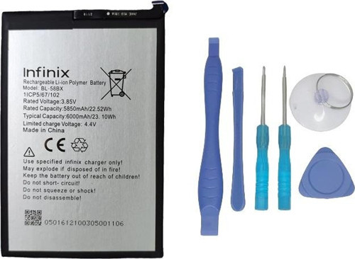 Infinix HOT 12 PLAY Batarya Pil Sıfır Orijinal + TAMİR SETİ