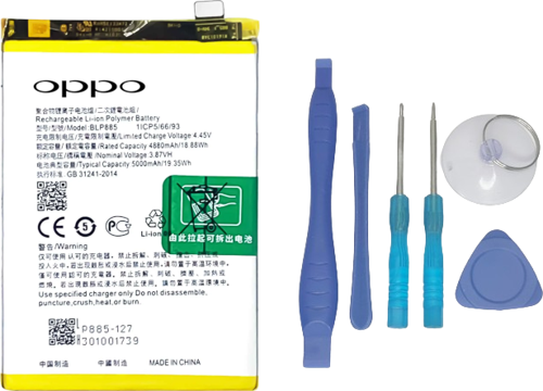 Oppo A96 - BLP885 - Batarya Pil Sıfır Orijinal + TAMİR SETİ