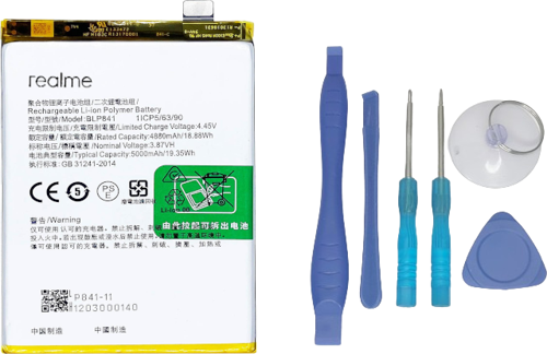 Oppo Realme 8 - Blp841 - Batarya Pil Sıfır Orijinal + TAMİR SETİ